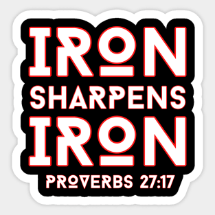 Iron Sharpens Iron | Christian Typography Sticker